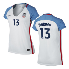 Nike Womens USA Alex Morgan #13 Soccer Jersey (Home 16/17)