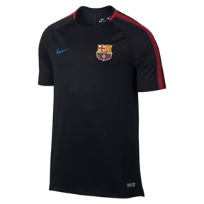 Download Nike Barcelona Breathe Squad Soccer Training Jersey (Black ...