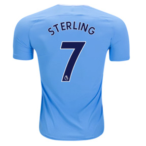 Nike Youth Manchester City Sterling #7 Jersey (Home 17/18