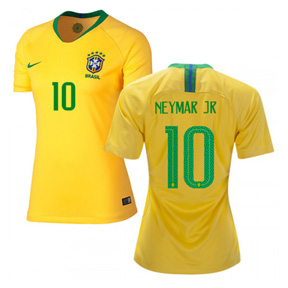 Nike Womens Brazil Neymar #10 World Cup 2018 Jersey (Home) @ SoccerEvolution