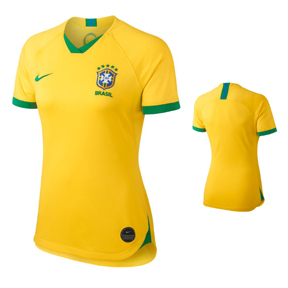 Nike Womens Brazil Soccer Jersey (Home 19/20) @ SoccerEvolution