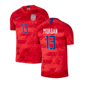 Nike USA Alex Morgan #13 Mens Soccer Jersey (Away 19/20) @ SoccerEvolution