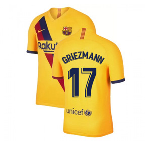 Nike Youth Barcelona Griezmann #17 Soccer Jersey (Away 19/20)
