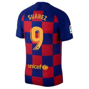 Nike Barcelona Luis Suarez #9 Soccer Jersey (Home 19/20)