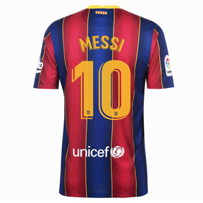 Nike Youth Barcelona Lionel Messi #10 Soccer Jersey (Home 20/21)