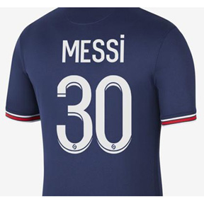 Replica Nike Messi #30 PSG Away Soccer Jersey 2021/22