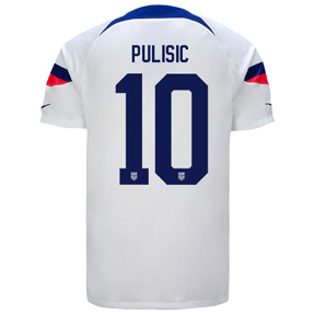 Nike   USA  Pulisic #10 World Cup 2022 Soccer Jersey (Home 22/24)