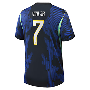 Nike  Brazil Vini Jr. #7 Soccer Jersey (Away 26/28)