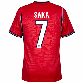 Nike Youth  England Saka #7 Soccer Jersey (Away 26/28)