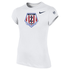 Nike Youth USA Sydney Leroux Soccer Tee (White)