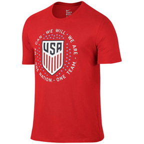 Nike USA Pride Soccer Tee (Challenge Red 2016)