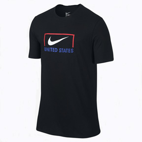 Nike Youth USA Copa Swoosh Soccer Tee (Black) @ SoccerEvolution