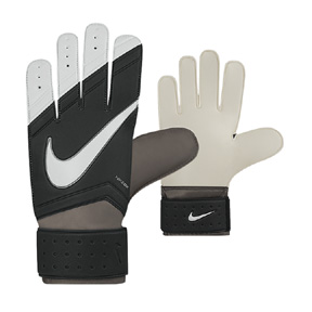 Nike Youth GK Match Soccer Goalie Glove (Black/White)