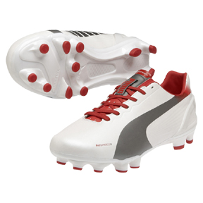 Puma evoSpeed 3.2 FG Soccer Shoes (White)