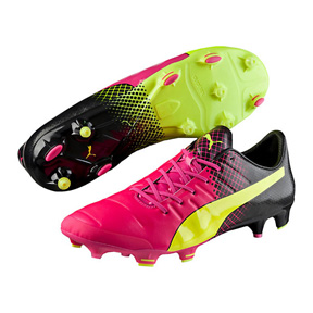 Blij kolonie Decoratief Puma evoPower 1.3 Tricks FG Soccer Shoes (Pink Glo/Yellow) @ SoccerEvolution