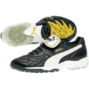 Puma King Allround TT Turf Soccer Shoes (Black/White)