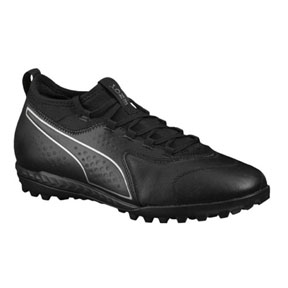Puma  ONE 3 Leather Turf Soccer Shoes (Black)
