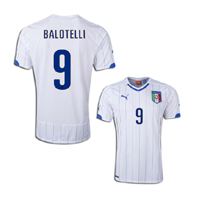 Puma Italy Balotelli #9 Soccer Jersey (Away 14/15)