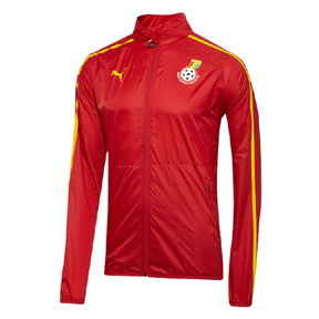 Puma Ghana Walk Out Soccer Training Jacket (Chili Pepper Red)