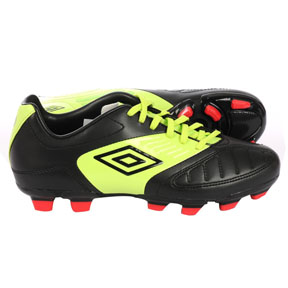 Umbro Youth Geometra Cup FG Soccer Shoes (Black/Green)
