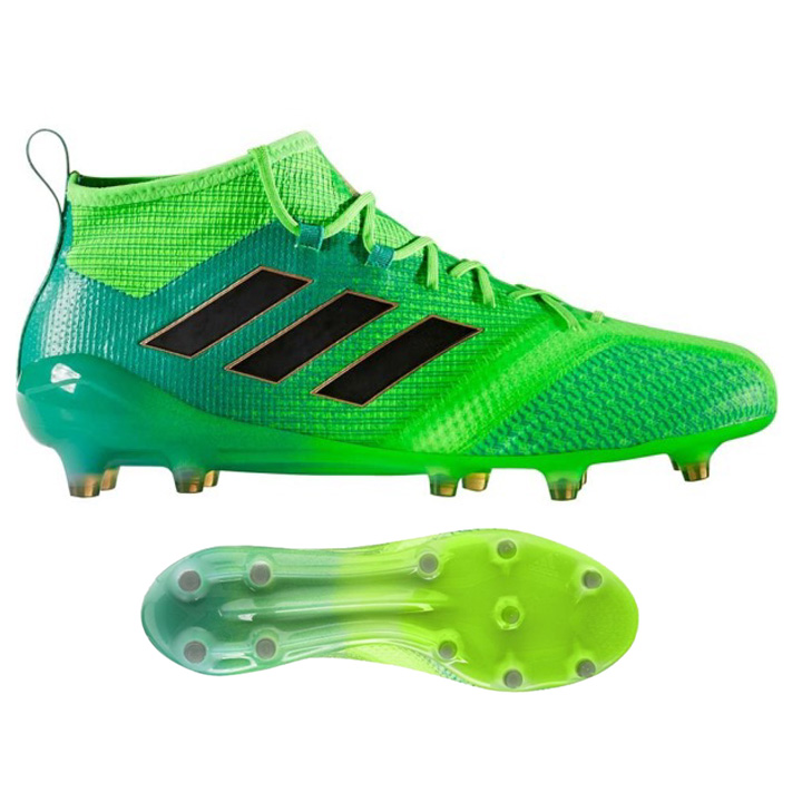 adidas ACE 17.1 Primeknit FG Soccer Shoes (Solar Green) @ SoccerEvolution