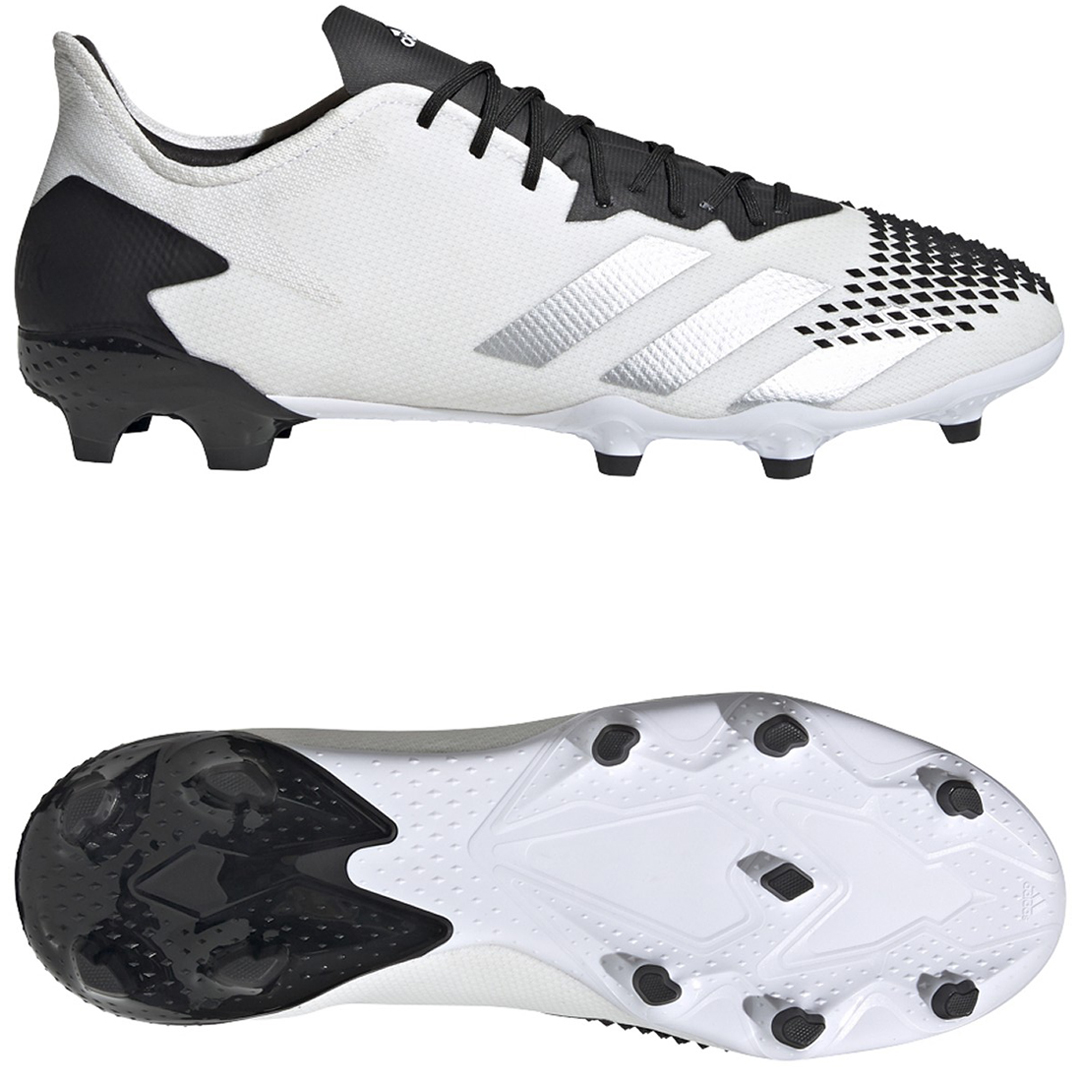 adidas Predator 20.2 FG Soccer Shoes (Football White/Black ...