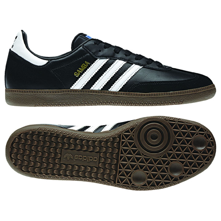 adidas Samba Indoor Soccer Shoes (Core Black/White) @ SoccerEvolution
