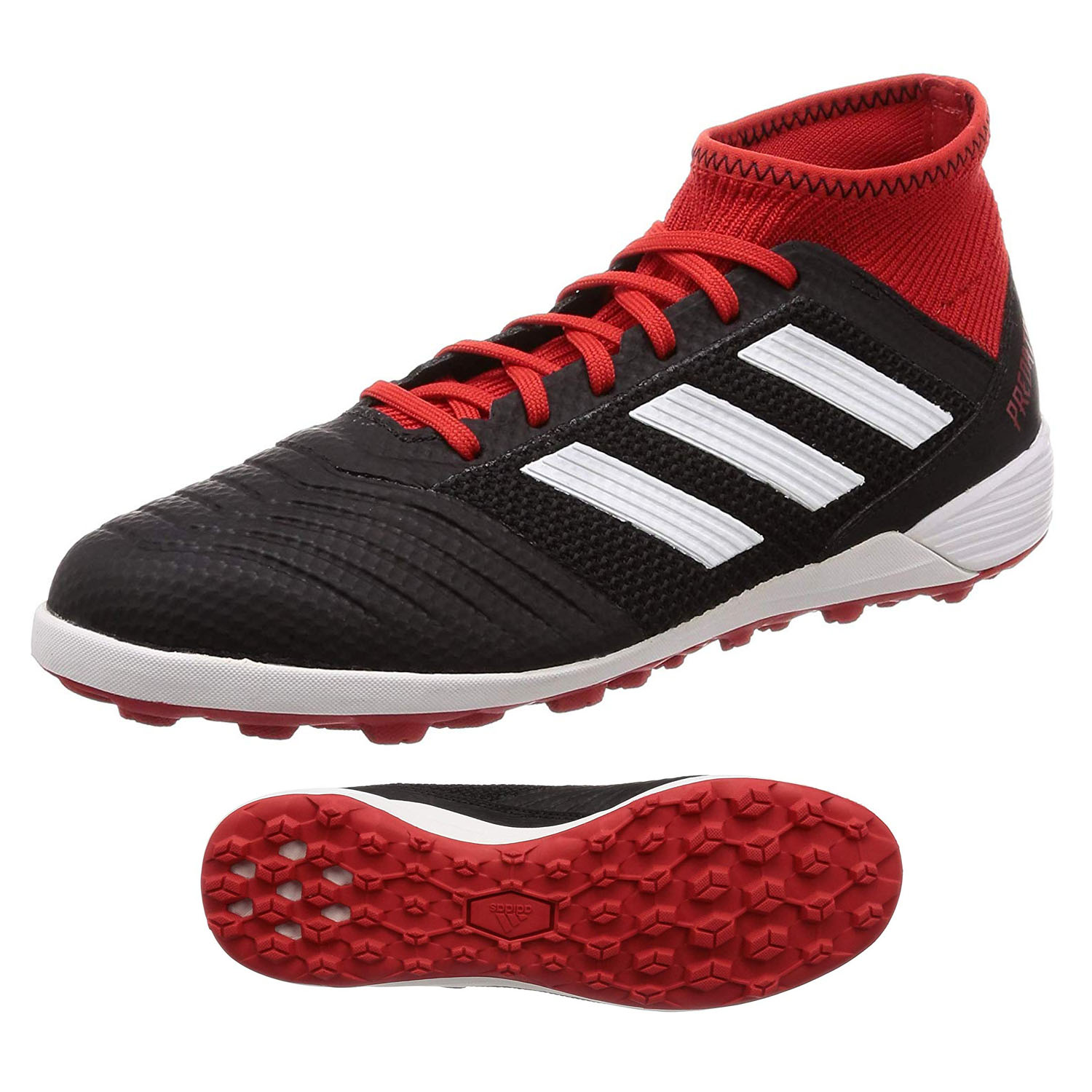 Leaflet FALSE To govern adidas Predator Tango 18.3 Turf Soccer Shoes (Black/Cloud White) @  SoccerEvolution