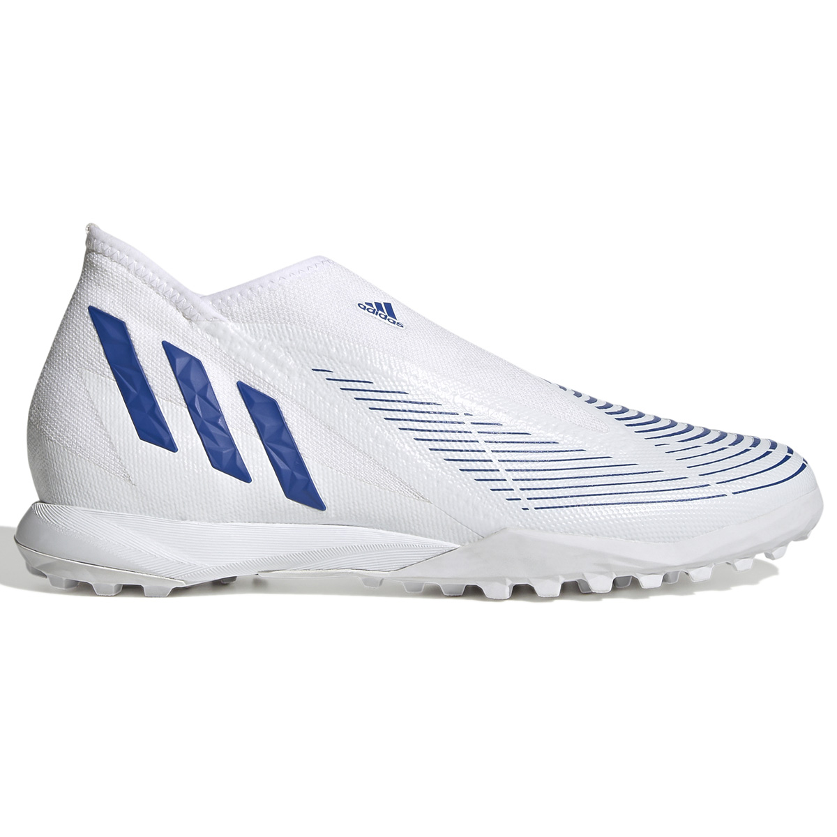 adidas Predator Edge.3 Laceless LL Turf Soccer Shoes (White/Blue ...