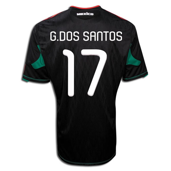 adidas Mexico dos Santos 17 Soccer Jersey (Away 2010/11) Soccer Store