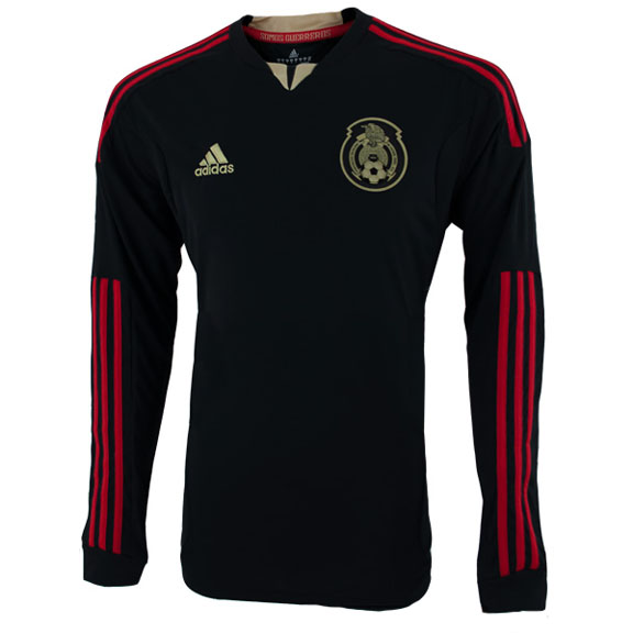 Adidas Mexico Long Sleeve Soccer Jersey (Away 2011/12