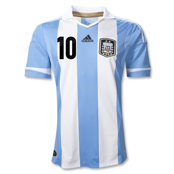 adidas Argentina Lionel Messi #10 Soccer Jersey (Home 12/13 ...