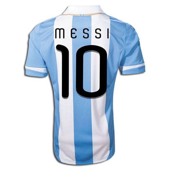 adidas Youth Argentina Messi 10 Soccer Jersey (Home 2011/12) Soccer Store