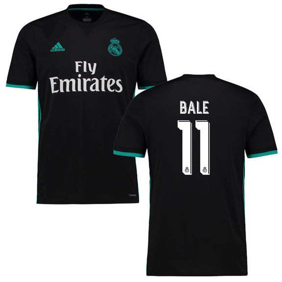 adidas Youth Real Madrid Bale #11 Soccer Jersey (Away 17/18 ...