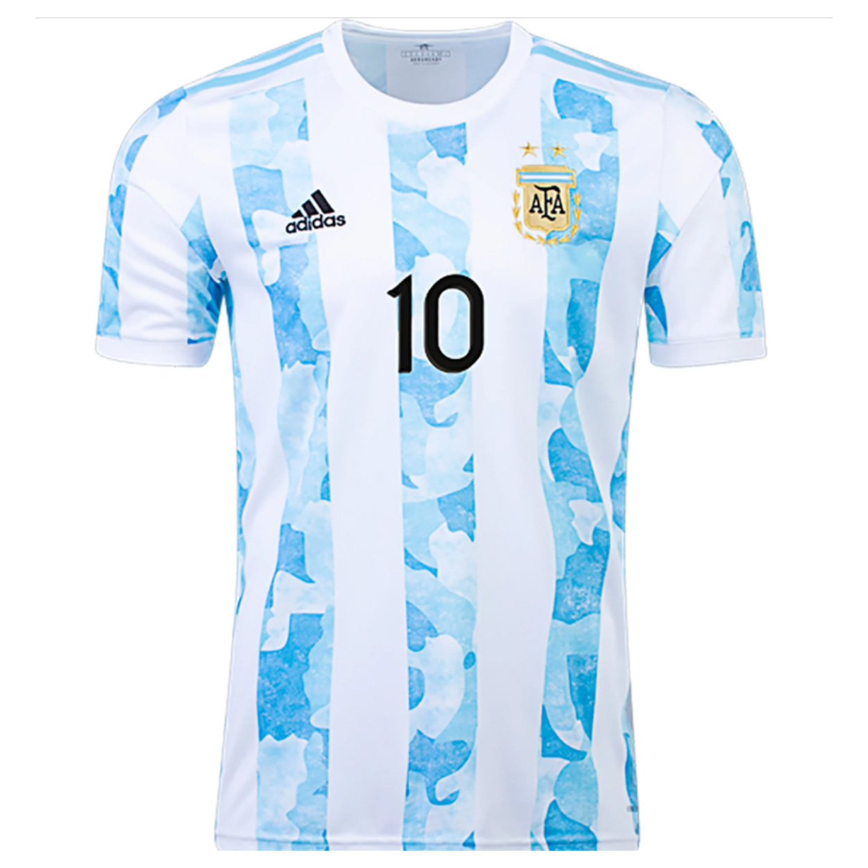 adidas Argentina Lionel Messi #10 Soccer Jersey (Home 21/22) @ SoccerEvolution