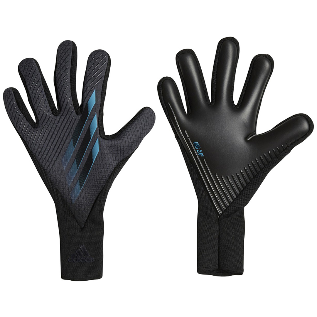 adidas X 20 Pro Soccer Goalie Glove (Grey/Black/Cyan) SoccerEvolution