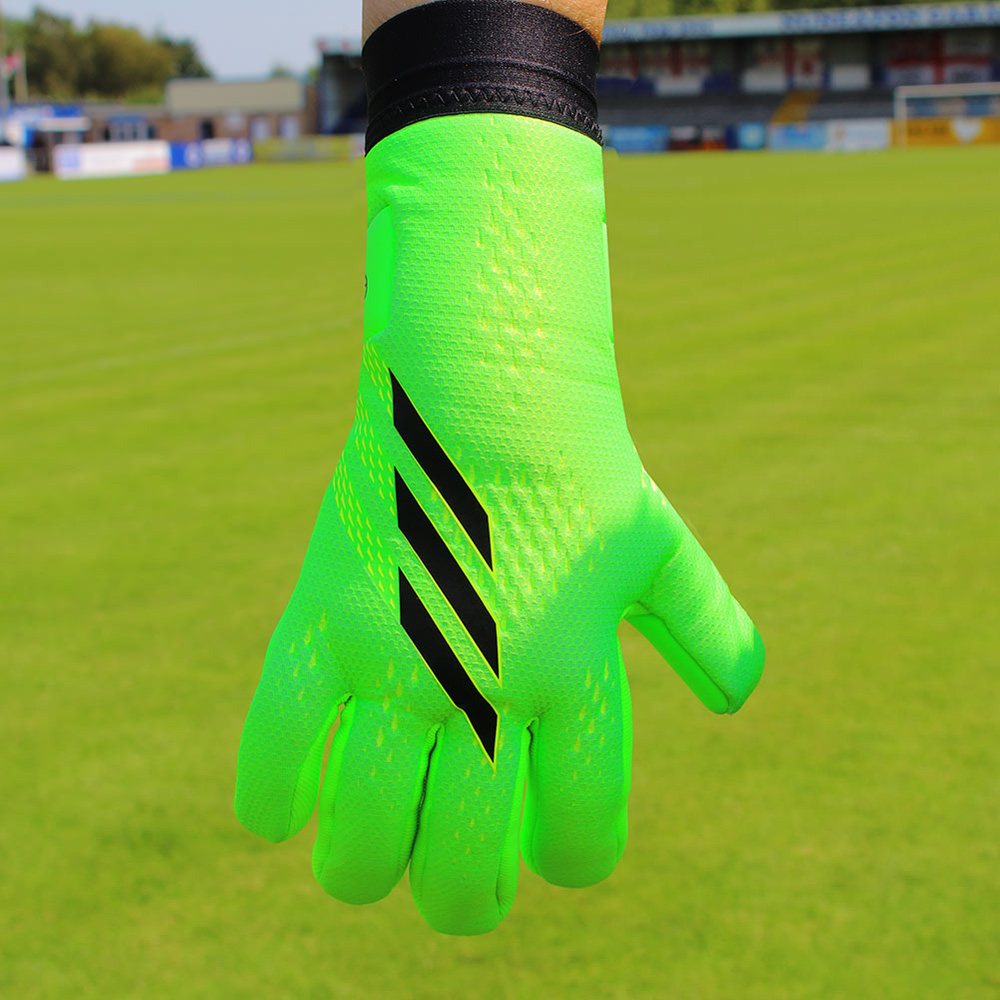 Adidas x Pro Goalkeeper Gloves - Solar Green/Black - 9