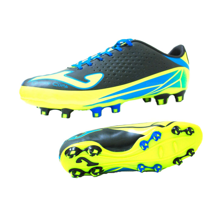 Joma Multistud FG Soccer Shoes (Black/Yellow) SoccerEvolution