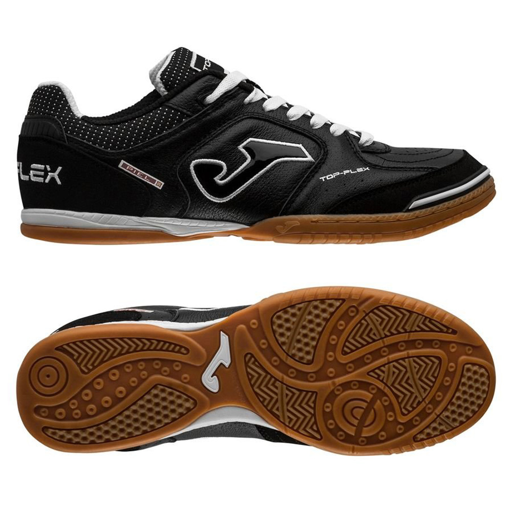 gorra Noroeste gobierno Joma Top Flex 2121 Indoor Soccer Shoes (Black/White) @ SoccerEvolution