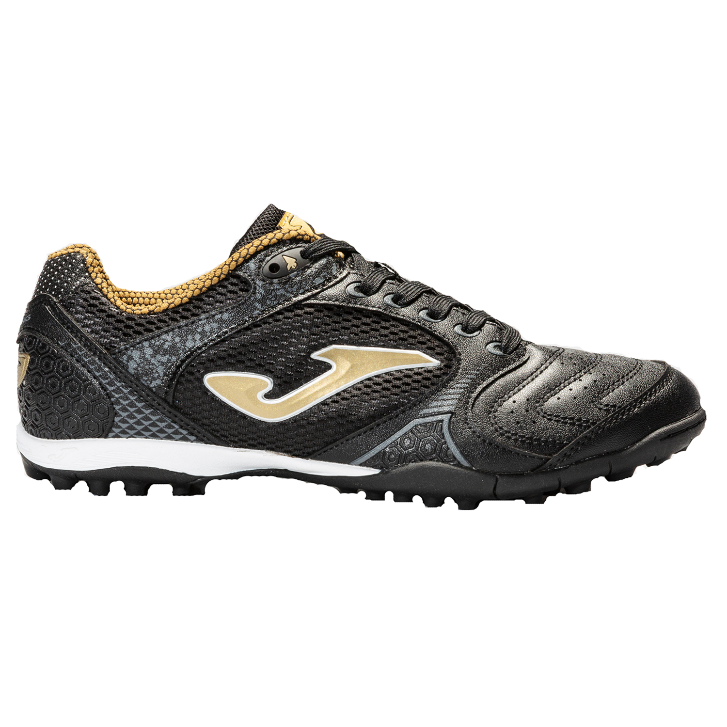 Joma Dribbling 901 Turf Soccer Shoes (Black/Gold/White) @ SoccerEvolution