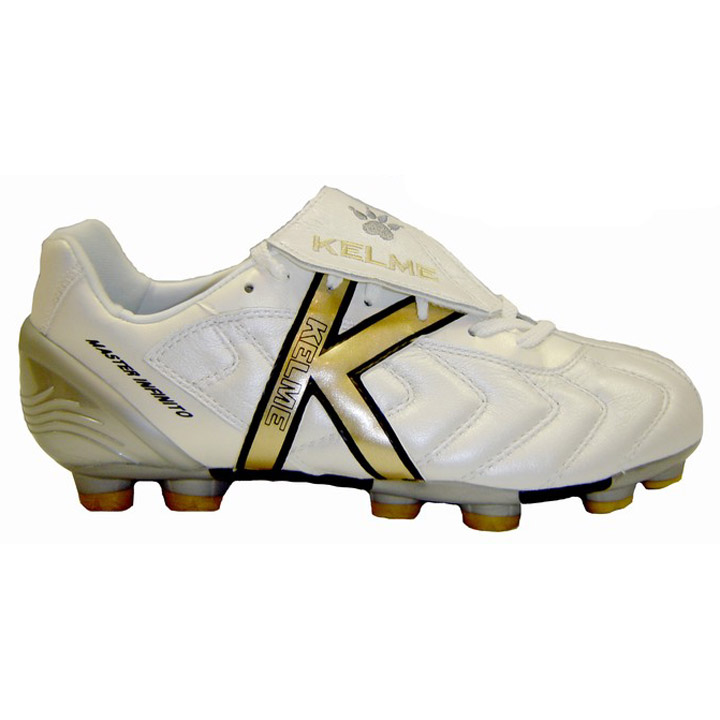 Kelme Master Infinito TRX Soccer Shoes (White/Gold) SoccerEvolution