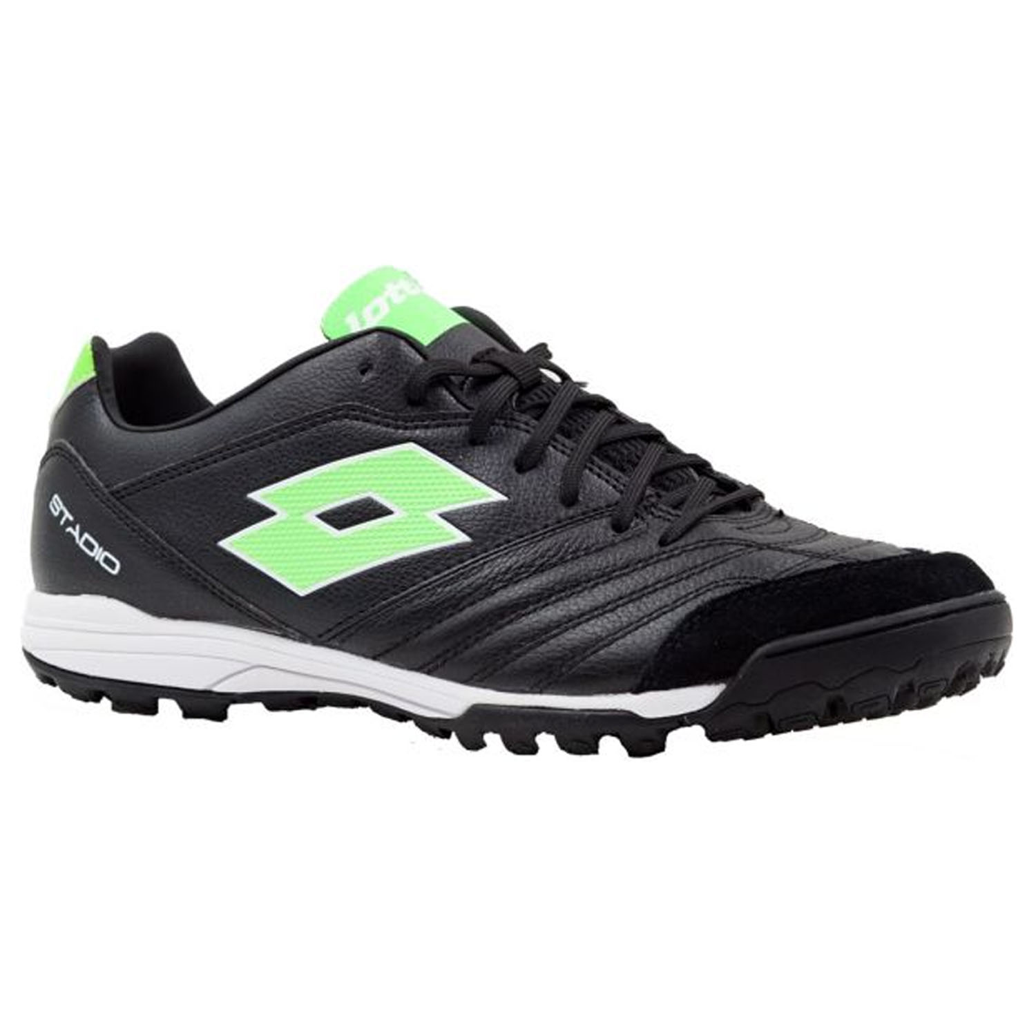 Lotto Stadio 300 II Turf Soccer Shoes (Black/Mint) SoccerEvolution