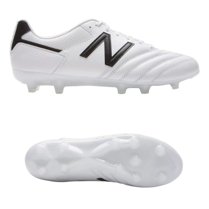New Balance 442 Team FG Soccer Shoes (White/Black) SoccerEvolution