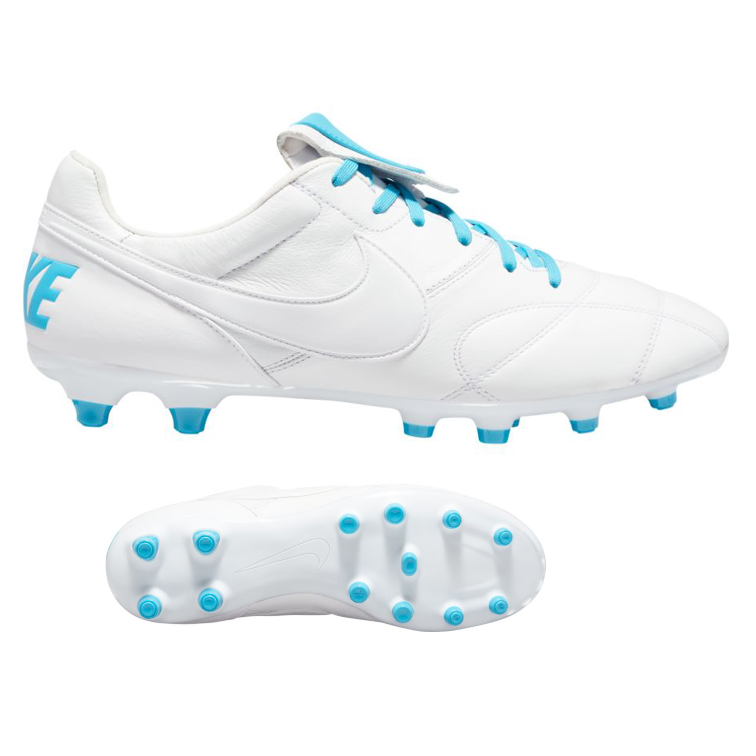 nike soccer cleats light blue
