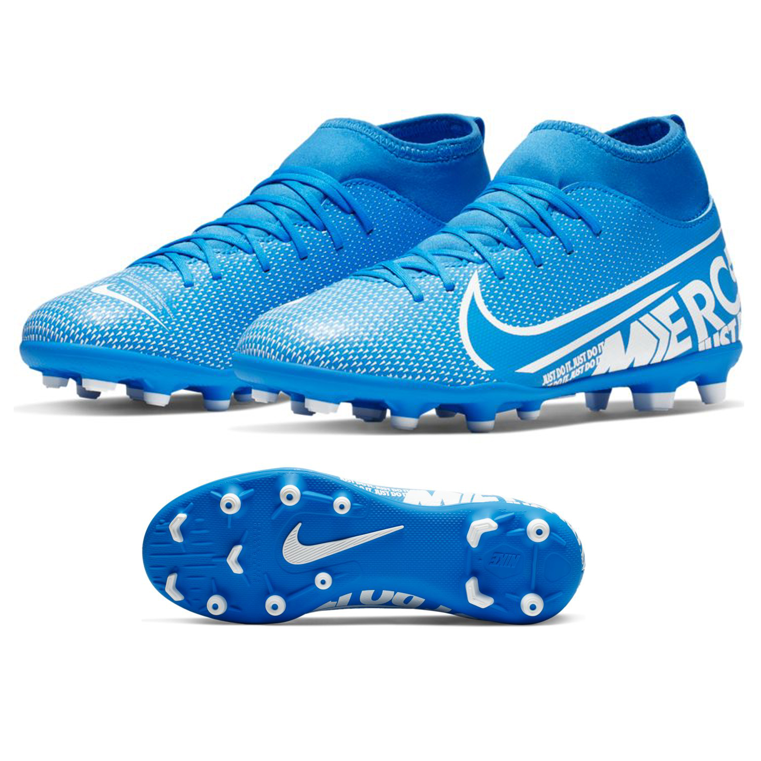 blue soccer shoes nike