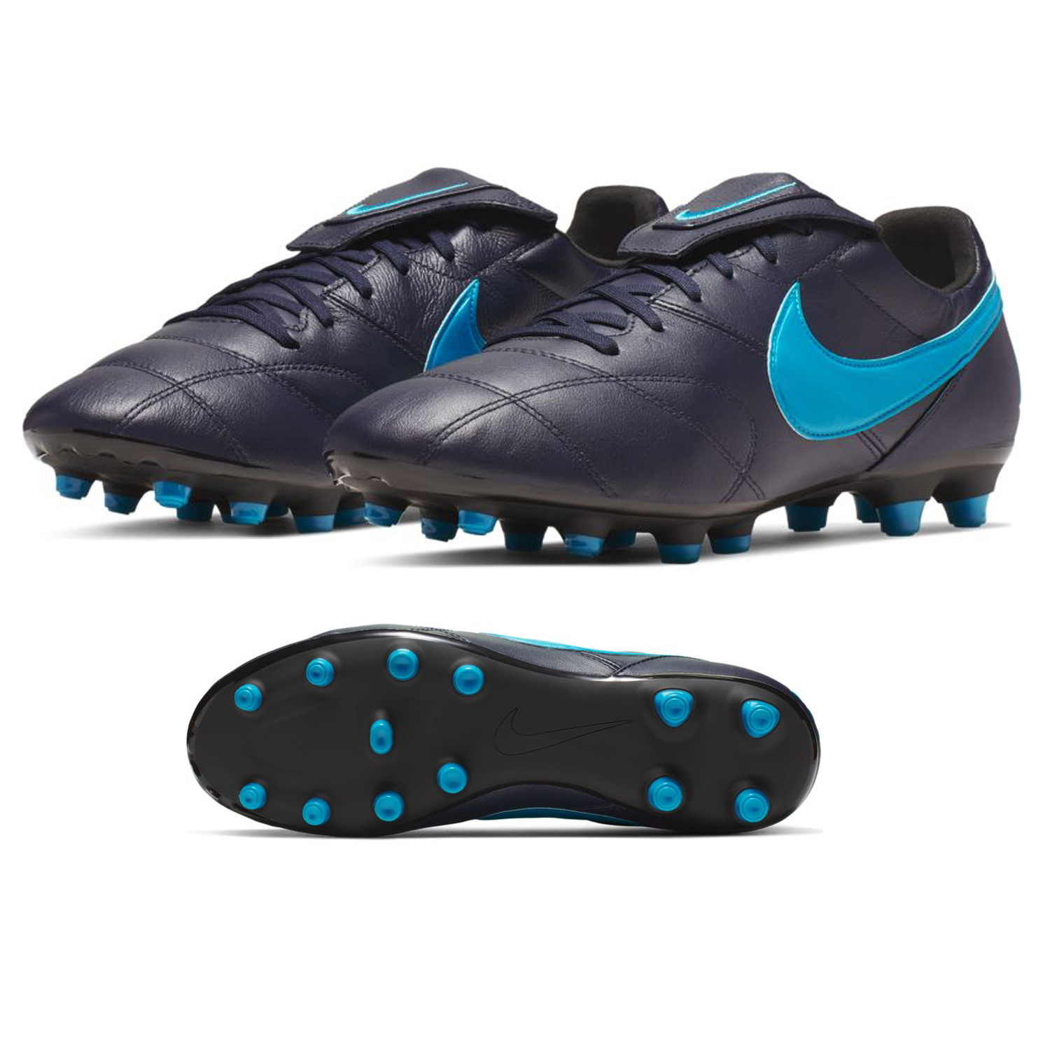 nike soccer cleats light blue