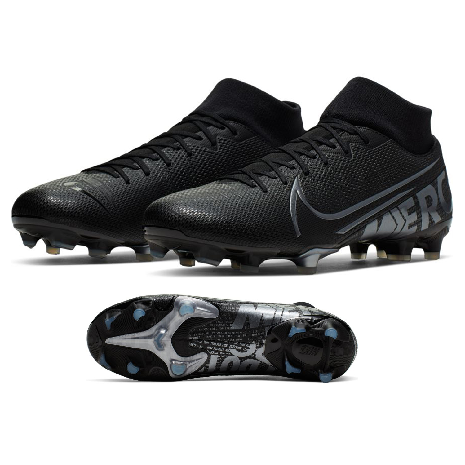 Premium Designer Nike Football Cleats 7 M / Gucci / Black