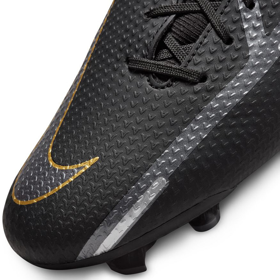 Nike Phantom GT2 Academy DF FG Soccer Shoes (Black/Gold) @ SoccerEvolution