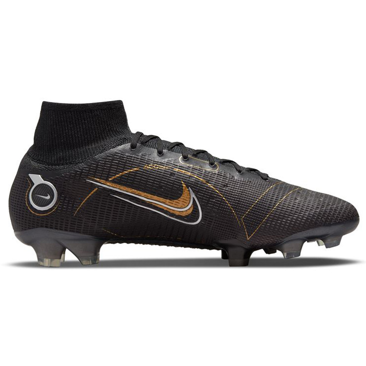 Nike Mercurial Superfly 8 Elite FG Soccer Shoes Black Gold SoccerEvolution