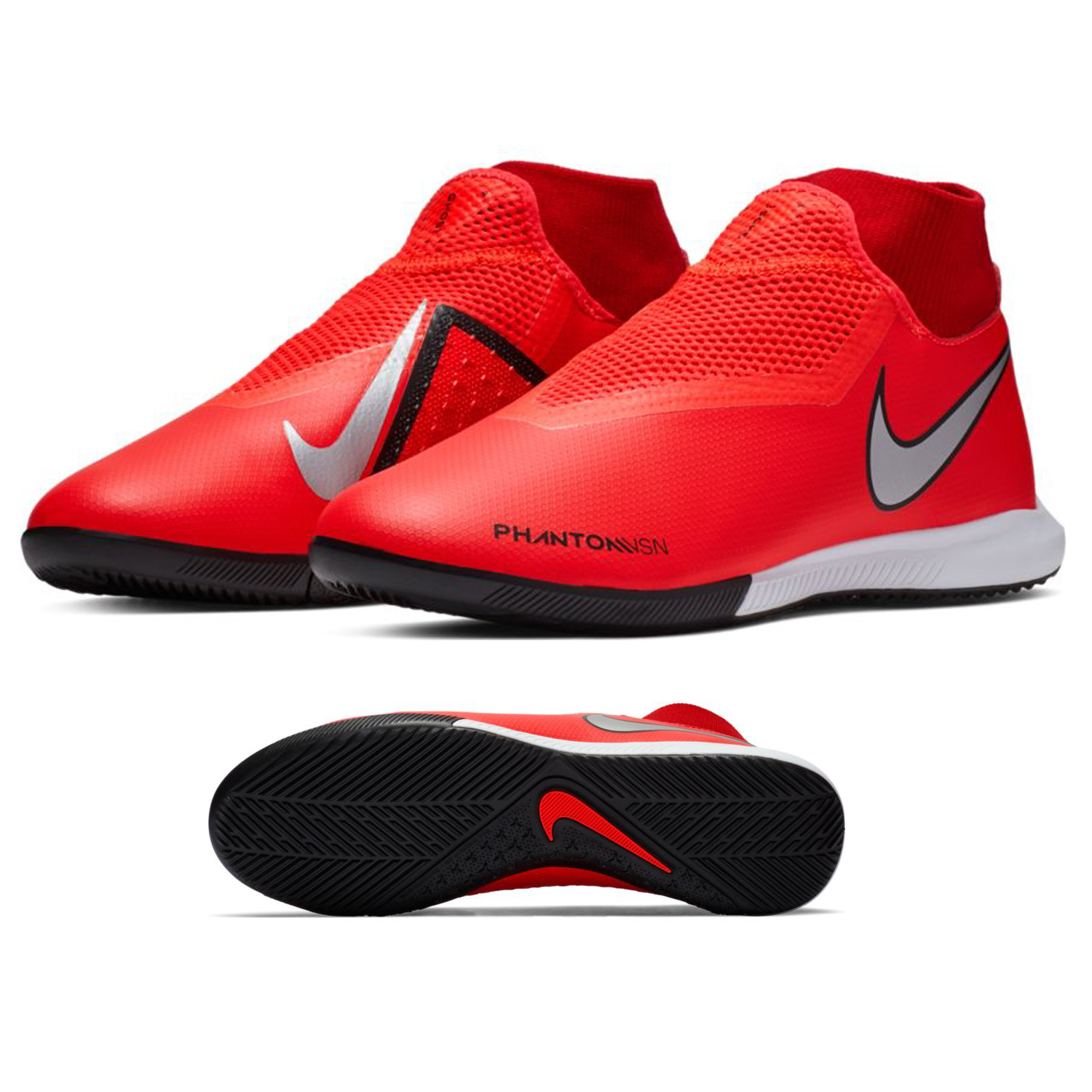 Nike Phantom Vision Academy DF Indoor Shoes (Crimson/Silver ...